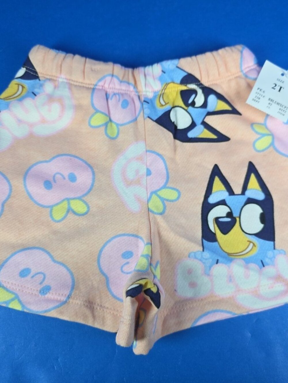 Bluey Shorts 2T Peach Toddler